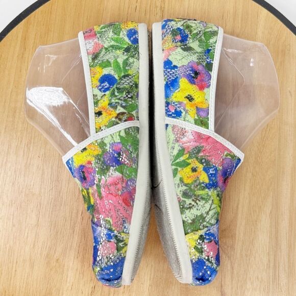 BOBS by Skechers Colorful Floral Mesh Sequin Slip On Flats Shoes Multicolor 6 - Picture 5 of 10